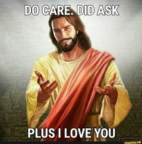 Tap to see the meme Atheist Humor, Jesus Memes, Bible Humor, Christian Jokes, Christian Board, Christian Quotes God, God And Jesus, Christian Pictures, I Love God