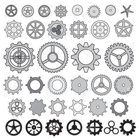 Steampunk Gears Template, Machine Drawing Mechanical, Steampunk Line Art, Steampunk Drawing Ideas, Sharingan Design, Machines Drawing, Gears Drawing, Drawing Steampunk, Steampunk Reference