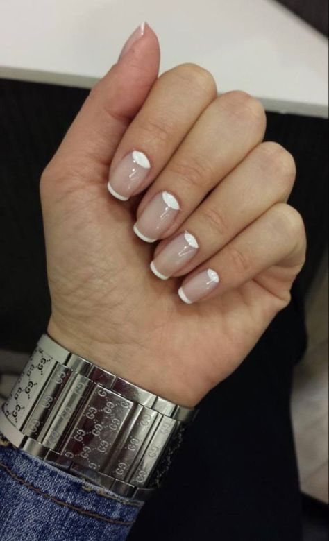 Stylish Fabulous and Attractive printed summer nail art designs to try in 2k23 Reverse French Nails Half Moon Manicure, Moon French Nails, Reverse French Nails, Half Moon Manicure, Summer Nail Art Designs, Half Moon Nails, Moon Manicure, Engagement Nails, French Manicures