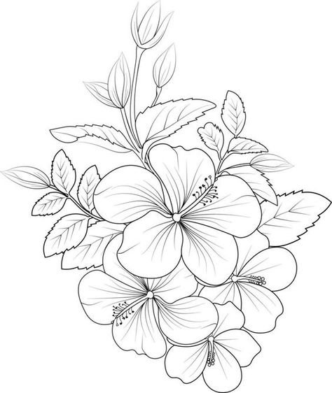 Beautiful monochrome black and white bouquet hibiscus isolated on white. Hand-drawn desi Coloring pages for kids #coloringpagesforkids Coloring page for kids #coloringpageforkids Kids coloring page #kidscoloringpage 9.670 Black And White Bouquet, Free Coloring Pages For Kids, Monochrome Black And White, Kids Umbrellas, Valentines Day Coloring Page, Words Coloring Book, Valentines Day Coloring, Mermaid Coloring Pages, Princess Coloring Pages