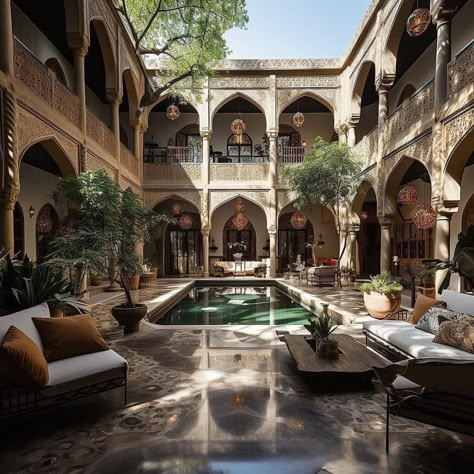 Modern Arabic Interior, Moroccan Villa, Ali Akbar, Isfahan Iran, India House, Apartment Exterior, Iranian Architecture, Glamour Decor, Persian Architecture