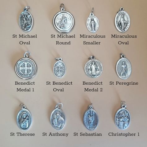 St Peregrine, St Michael Medal, Saint Medals, Saint Necklace, Michael Archangel, Catholic Bracelet, St Christopher Medal, Catholic Necklace, Catholic Saint