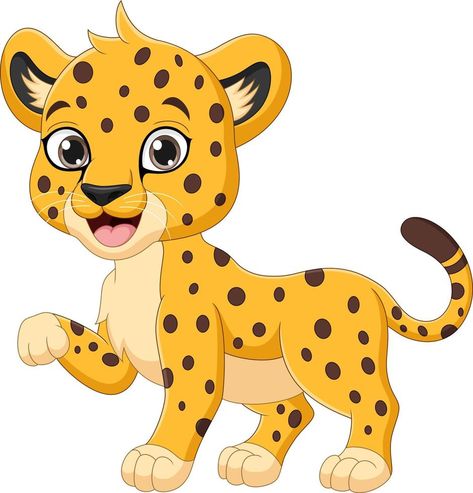 Cheetah Cartoon Drawing, Cheetah Cartoon, Jungle Vbs, Jungle Images, Leopard Drawing, Baby Cheetah, Baby Cheetahs, Safari Birthday Party, Animal Character