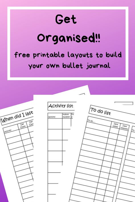 More free printables for your bullet journal - print out as many as you like so you don't have the stress of needing to keep your pages perfect - Do list, Activity tracker and 'when did I last....' formats - A4 and letter sizes. When Did I Last List Printable, When Did I Last List, When Did I Last, Aesthetic Planners, Leaf Templates, Get Organised, Free Aesthetic, List Of Activities, Homeschool Planner