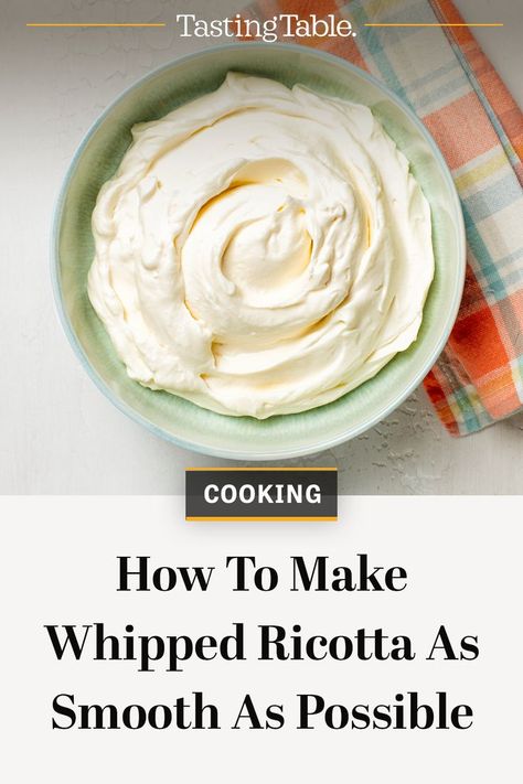 Riccota Cheese Recipes, Whipped Ricotta Recipe, Ricotta Pizza, Ricotta Cheese Recipes, Whipped Ricotta, Ricotta Recipes, Filling Food, Homemade Seasonings, Healthy Food Options