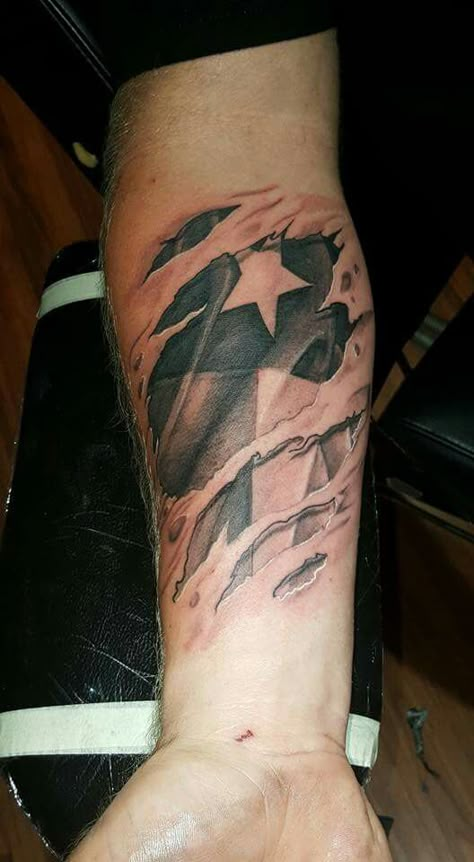 Texas Tattoo For Men, Texas Flag Tattoo, Jesse Tattoo, Anthony Tattoo, Cop Tattoos, Jp Tattoo, Tattoos Black And White, Skin Coloring, Texas Tattoo