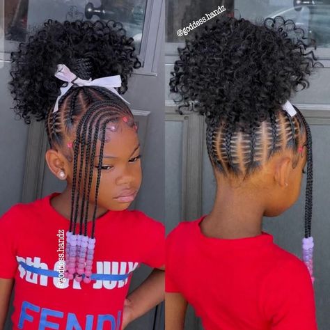 Cute Hairstyles For Seven Year Olds, Meet Hairstyles, Natural Cornrow Hairstyles, Kids Cornrow Hairstyles, Daughter Hairstyles, Black Kids Braids Hairstyles, Cabello Afro Natural, Autumn Hair, Lil Girl Hairstyles