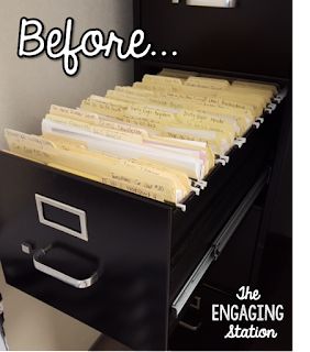 How To Organize Filing Cabinet At Work, Manila Folder Organization, Creative Filing Solutions, Filing Cabinet Organization Categories, Employee Folder Organization, Labels For File Cabinets, File Folder Organization Classroom, Filing Organization Ideas, File Cabinet Organization Ideas