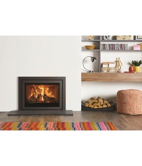 Insert Stove, Electric Log Burner, Log Burner Living Room, Outdoor Stove, Freestanding Fireplace, Living Room Decor Fireplace, Electric Fires, Home Garden Design, Stove Fireplace