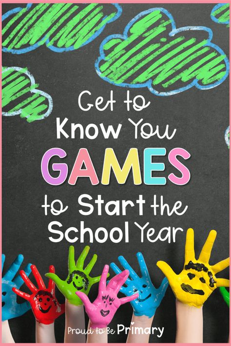 Set a friendly tone in your classroom with these 30 "Get to Know You" games for kids that are perfect for back to school or when welcoming a new student. These icebreaker activities are great for elementary school community and team building, as well as practicing social skills, #backtoschool #gettoknowyougames #communitybuilding #socialskills #socialemotionallearning #icebreaker Getting To Know Kindergarten Students, Get To Know You Games Elementary School, Elementary Getting To Know You Games, Get To Know You Students, Kindergarten Getting To Know You Activities, Getting To Know You Kindergarten Activities, Back To School Icebreakers Elementary, Student Connection Activities, Icebreaker Activities For Elementary School