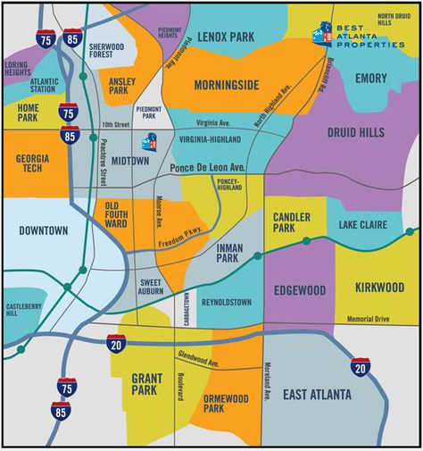 Click the map, click the neighborhood, see homes for sale! http://www.bestatlantaproperties.com/intown-atlanta-neighborhoods/ Atlanta Map, Atlanta Neighborhoods, Midtown Atlanta, Atlanta Restaurants, Piedmont Park, Sherwood Forest, Neighborhood Guide, Park Homes, The Neighborhood