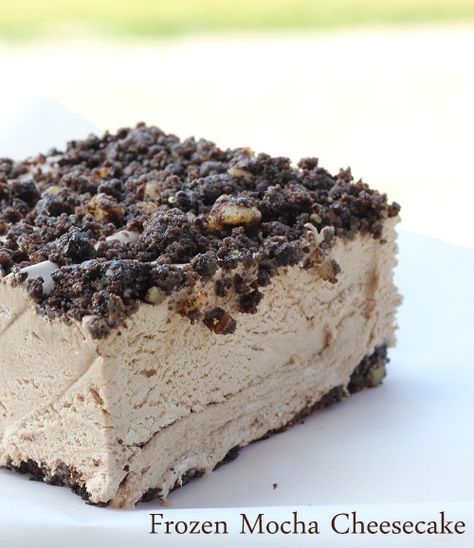 I’ve never aspired to be a gourmet cook.  Usually the recipes I reach for are ones that have “easy” in the title. My little family puts up with a rotation of simple … Mocha Desserts, Mocha Cheesecake, Frozen Cheesecake, Cheesecake Dessert, Frozen Dessert Recipe, Brownie Desserts, Cheesecake Desserts, Oreo Dessert, Gourmet Cooking