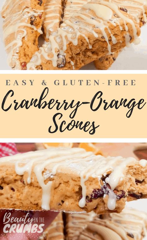 Scones Cranberry, Cranberry Scone, Orange Cranberry Scones, Orange Scones Recipe, Cranberry Orange Scones, Gluten Free Scones, Cranberry Scones, Orange Scones, Orange Cranberry