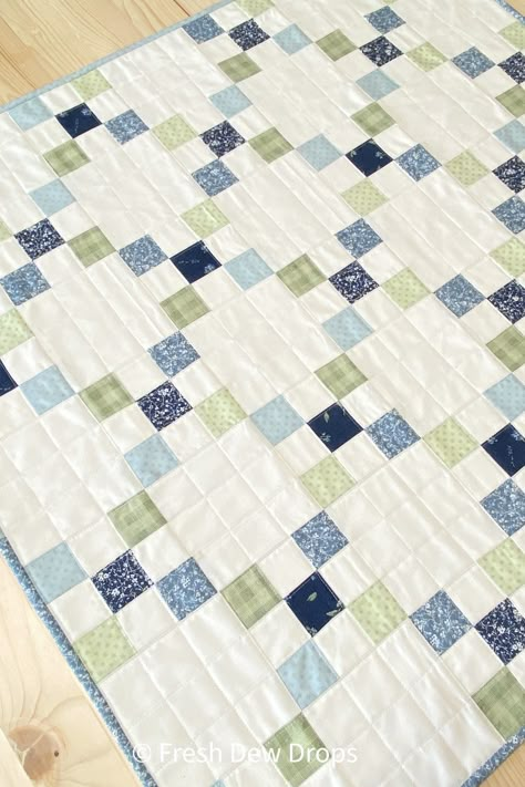 Irish Quilt Patterns, Chain Table, Double Irish Chain Quilt, Irish Chain Quilt Pattern, Irish Quilt, Blue Quilt Patterns, Irish Chain Quilt, 9 Patch Quilt, Nine Patch Quilt