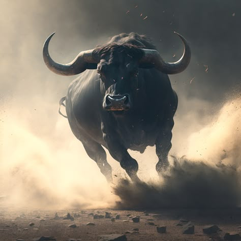 Bull Reference, Tattoo Goat, Taurus Bull Tattoos, Bull Artwork, Wild Bull, Charging Bull, Taurus Bull, Warrior Concept Art, Bull Art