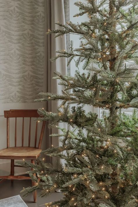 King Of Christmas Noble Fir, Noble Fir Christmas Tree Decorated, Medium Hairstyles For Round Faces, Noble Fir Christmas Tree, Noble Fir Tree, Home Decorations Ideas, Christmas Home Decorations, Tall Christmas Trees, Faux Christmas Trees