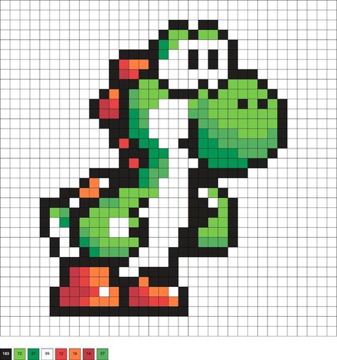 Classic Cross Stitch Patterns, Pixel Art Pattern Mario, Mario Cross Stitch Pattern Free, Mario Fuse Beads, Luigi Perler Bead Patterns, Mario Pixel Art Grid, Nintendo Cross Stitch Pattern, Nintendo Perler Bead Patterns, Yoshi Perler Bead Patterns