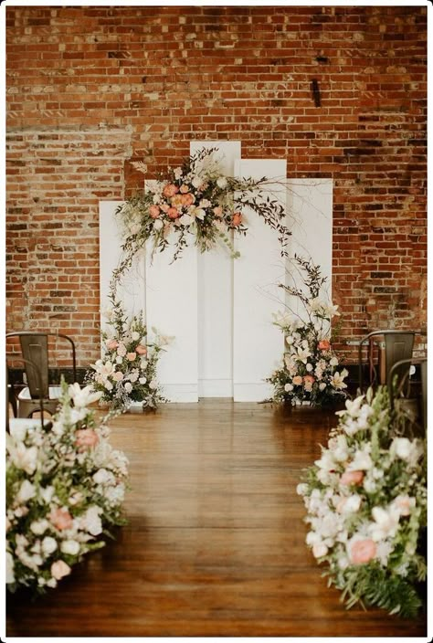 White Ceremony Backdrop, Backdrop For Ceremony, Vintage Backdrop Wedding, Arch Backdrop Panels Wedding, Wedding Ceremony Indoor Backdrop, White Backdrop With Flowers, Elegant Wedding Photo Backdrop, Large Wedding Backdrop, Solid Wedding Backdrop