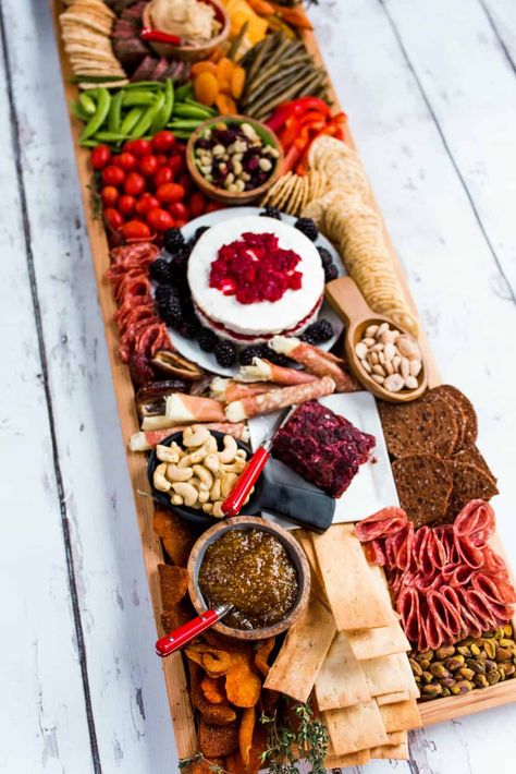 Epic Rectangular Charcuterie Board - Reluctant Entertainer Rectangle Cheese Board Ideas, Rectangular Charcuterie Board Ideas, Christmas Charcuterie Board Rectangular, Fall Charcuterie Board Rectangle, Rectangular Cheese Board, Cheese Board Rectangle, Cheese Trays, Christmas Platter, Cranberry Chutney