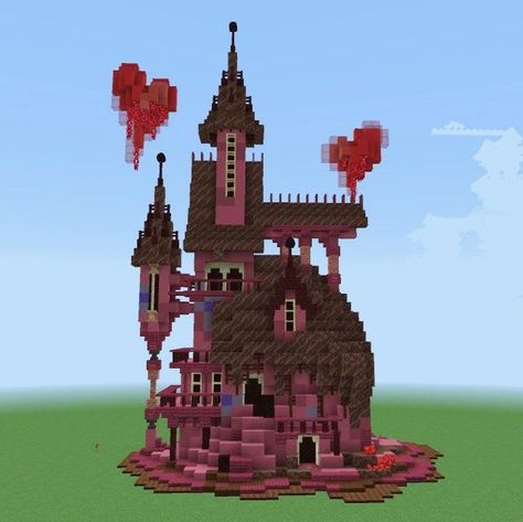 Minecraft Heart, Minecraft Mansion, Minecraft House Plans, Minecraft Banners, Minecraft Cottage, Minecraft House Tutorials, Cool Minecraft Creations, Minecraft Castle, Minecraft Room