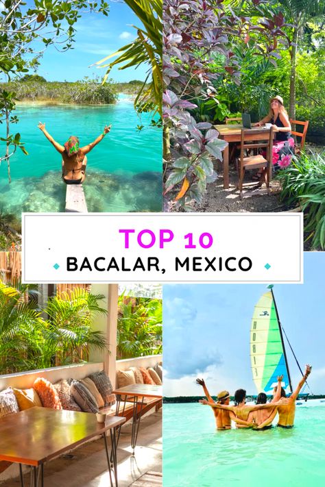 Bacalar Quintana Roo, Places In Mexico, Bacalar Lagoon, Mexico Restaurants, Mexico Itinerary, Explore Mexico, Mexico Travel Guides, Mexico Food, Yucatan Mexico