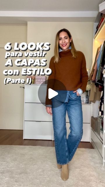 Rosa Sorroche | Inspiración para sacar partido a tu ropa on Instagram: "LOOKS para VESTIR A CAPAS con ESTILO cuando hace FRÍO 🥶 (parte I).   ¿Sois de vestir al estilo cebolla 🧅 o preferís pasar frío por eso del “antes muerta que sencilla”? Yo soy del primer grupo, y además creo que se puede ir muy estilosa y calentita a la vez 😉 ______________________________________ #granada #bloggerspain #ootd  • • • • • #abrigos #abrigosarreglados #abrigosfondodearmario #coats  #sacapartidoatuarmario #overfortystyle #overthirtystyle #comovestirconestilo #vestiracapas #looksconcapas #looksacapas #comovestirconestilocuandohacefrio" Outfit Frio Mujer, Look Casual Invierno, Outfits Invierno Frio, Outfits With Jackets, Ootd Frio, Camel Outfit, Chaleco Casual, January 9, Casual Chic Outfit