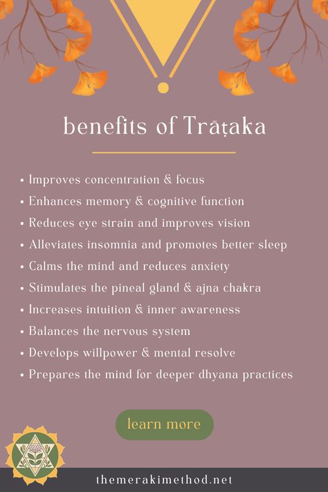 The practice of Trāṭaka offers numerous benefits for both physical & mental well-Being. This powerful dhyana (meditation) technique, often described as “Yogic gazing,” invites one to turn their gaze inward by focusing outward, using the simple yet profound act of steady gazing to unlock the doors of perception & Self-understanding. Trataka Meditation, Doors Of Perception, Deep Focus, The Doors Of Perception, Increase Intuition, Sanskrit Words, Improve Concentration, Inner Self, Meditation Techniques