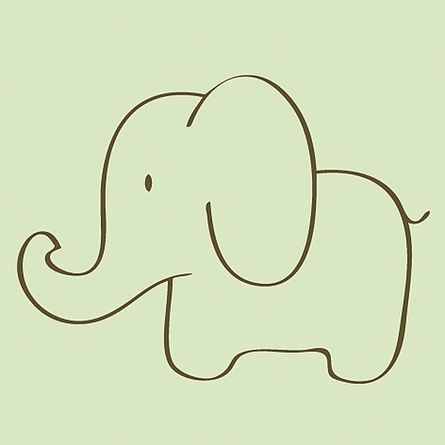 elephant! Easy Elephant Drawing, Elephant Sketch, Elephant Quilt, Elephant Drawing, An Elephant, Child's Room, Doodle Drawings, Cute Doodles, Drawing Inspiration