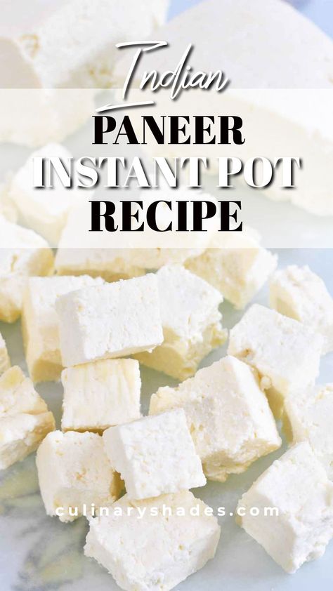 paneer cubes. Instant Pot Paneer, Chili Paneer Recipe, Indian Paneer Recipes, Easy Paneer Recipes, Instant Pot Indian, Homemade Paneer, Grilled Paneer, Instant Pot Yogurt, Indian Cheese