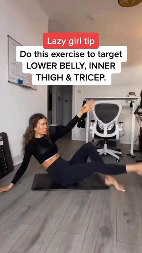 Tone Lower Belly, Girl Exercise, Lazy Girl Workout, Pilates Workout Routine, Exercise To Reduce Thighs, Workout Without Gym, Lower Belly, Lazy Girl, Post Partum Workout