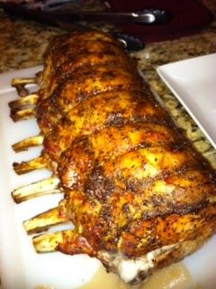 Pork Rack Of Ribs Recipe, Rack Of Pork Ribs In Oven, Pork Rack Roast, Pork Rib Roast Bone In, Rack Of Pork Recipes, Smoked Pork Loin Roast, Pork Oven, Oven Pork Ribs, Pork Rib Roast