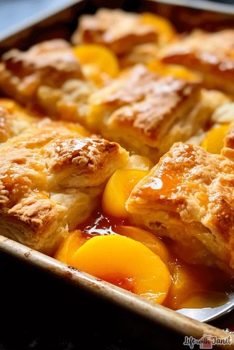 Triple Crust Peach Cobbler, Peach Cobbler Crisp, Individual Peach Cobbler, Flakey Pie Crust, Cobbler Crust, Cobbler Recipes Easy, Southern Peach Cobbler, Easy Peach Cobbler Recipe, Pecan Cobbler