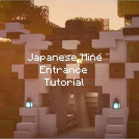 Entrance Minecraft, Minecraft Mine Entrance, Entrance Design Ideas, Mine Entrance, Ideas For Minecraft, Minecraft Mine, Minecraft House Ideas, Cool Minecraft Houses, Minecraft House