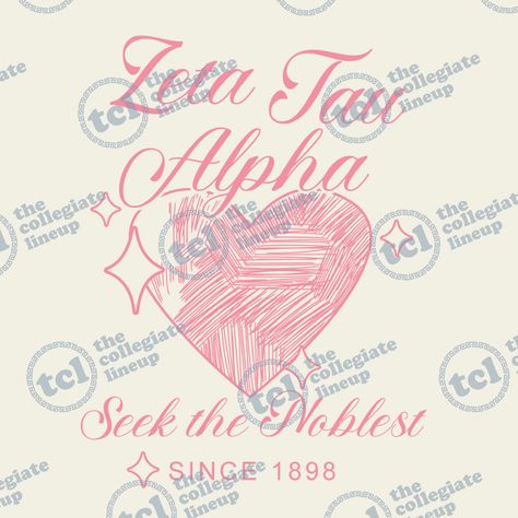 Heart Sorority Shirts, Zeta Tau Alpha Merch, Zeta Tau Alpha Shirts, Panhellenic Sororities, Sorority Tank Tops, Greek Designs, Recruitment Shirts, Designs Graphic, Sorority Sweatshirts