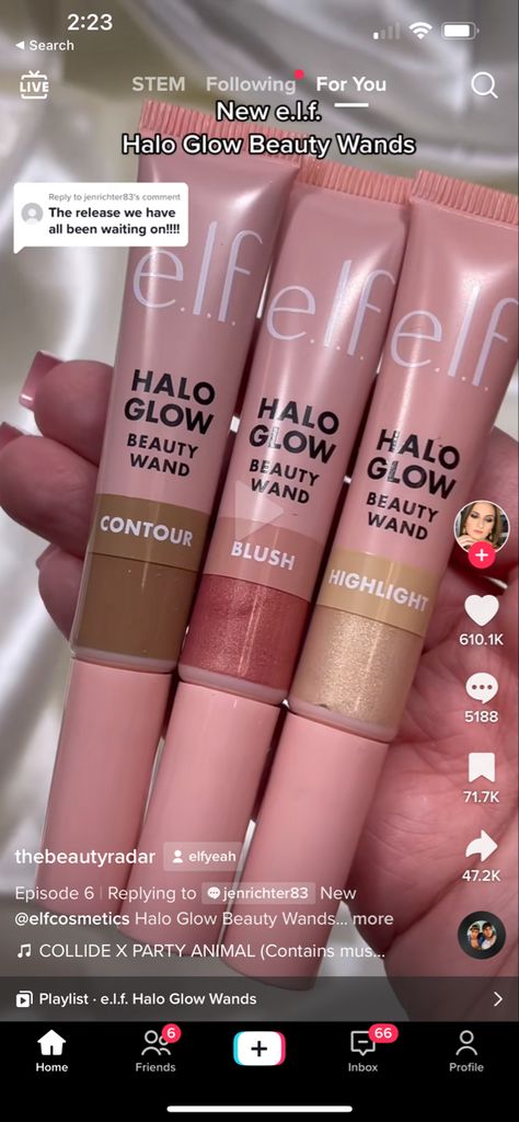 Elf Glow Wands, Elf Beauty Wands, Elf Halo Glow Beauty Wand, Elf Halo Glow Wand, Elf Halo Glow, Soft Girl Makeup, Halo Glow, Halo Halo, Makeup Looks Tutorial