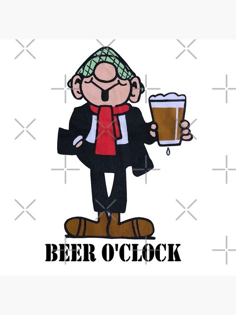 "ANDY CAPP BEER O CLOCK" Coasters (Set of 4) by Whatamidoing20 | Redbubble Andy Capp Comics, Andy Capp, Caricature Sketch, Black Paper Drawing, Lambretta Scooter, Nostalgic Images, Classic Cartoon Characters, Cartoon Sketches, Famous Cartoons