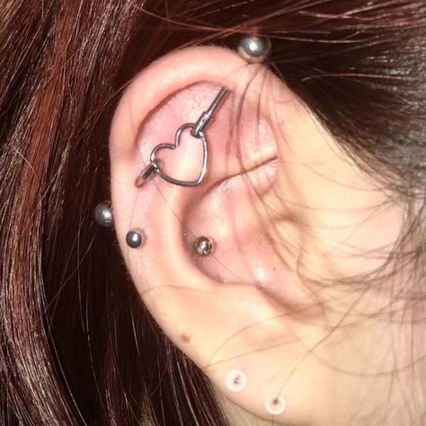 Industrial Piercing Jewelry Stainless Steel | Helix Piercing Stainless Steel - 1pc - Aliexpress Piercing Industrial, Industrial Piercing Jewelry, Flat Piercing, Barbell Piercing, Helix Earring, Industrial Barbell, Industrial Piercing, Body Jewelry Piercing, Helix Earrings