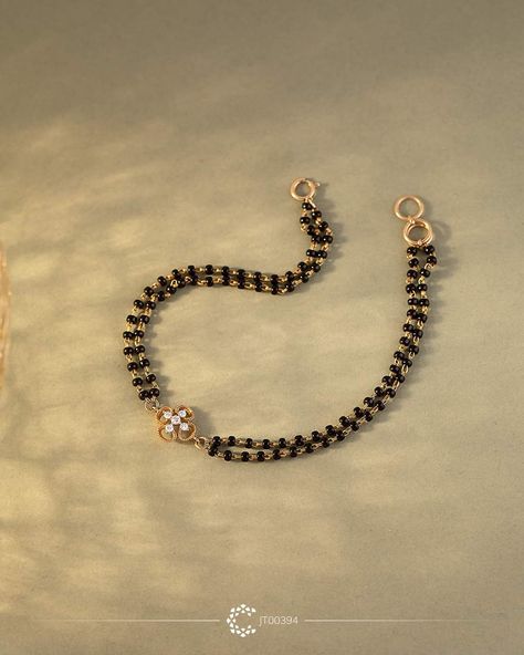 Black Beads Hand Bracelet Gold, Karimani Bracelet For Ladies, Black Beads Bracelet Gold For Women, Mangalsutra Bracelet Design, Black Beads Bracelet Gold, Shashi Bracelet, Hand Mangalsutra, Black Beads Bracelet, Fashion Jewelry Necklaces Gold