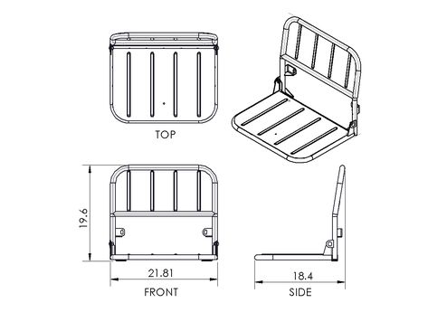 Jump seat specs Land Rover Santana, Jeep Gear, Toyota Fj40, Jump Seats, Coat Paint, Suzuki Jimny, Seat Design, Metal Frames, Shop Icon