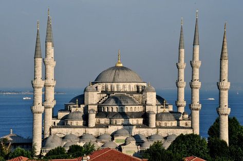 Famous Mosques Around the World | IslamicFinder Madina Wallpaper, Umayyad Mosque, Sultan Ahmed Mosque, Wallpaper Islamic, Blue Mosque Istanbul, Islamic Wallpapers, Yoyogi Park, Mecca Wallpaper, Islamic Culture