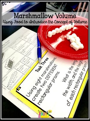 Using marshmallows to teach the students concepts of volume is a great way for them to understand conceptually what volume is rather than just teaching length x width x height. Volume Activities 5th Grade, Teaching Length, Volume Lessons, Teaching Volume, Volume Activities, Volume Math, Ks1 Maths, Stem Lessons, Area Perimeter