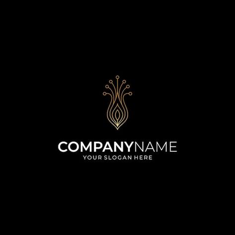 Vector gold peacock feather logo design | Premium Vector #Freepik #vector #logo #art-logo #bird-logo #logo-luxury Peacock Feather Logo Design, Peacock Feather Logo, Logo Bird, Perfume Logo, Feather Logo, Gold Peacock, Bird Logo, Logo Luxury, Sigil Magic