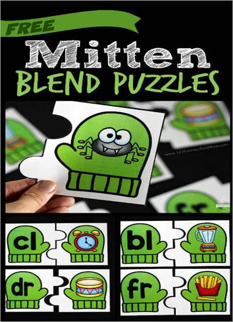 Initial Blends, Winter Literacy Activities, Winter Science Activities, R Blends, Winter Science Experiments, S Blends, Phonics Activity, Blends Activities, Winter Science