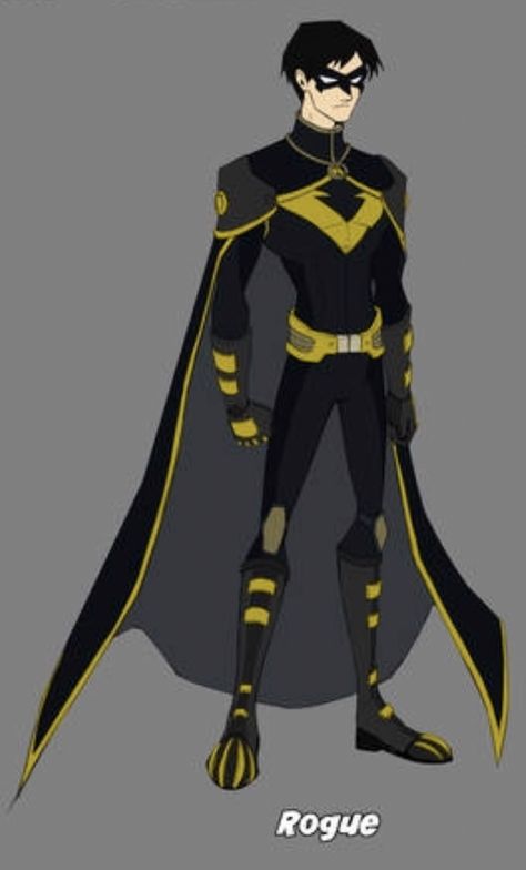 Superhero Cape Design, Robin Redesign Suit, Robin Oc Suit, Speedster Suit Designs Oc, Batman Oc Suit, Male Superhero Suit Design, Superhero Armor, Robin Suit, Batman Redesign