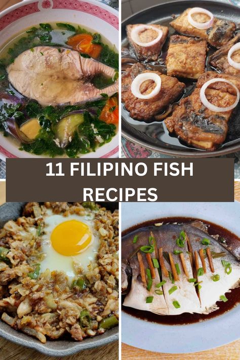 Here are the 11 most authentic and best Filipino Fish Recipes which each of these recipes carries important Filipino culture and history, which shows how food brings families and communities together. Fish Filipino Recipe, Vegetarian Recipes Filipino, Filipino Fish Recipes Philippines, Pinoy Lunch Ideas, Filipino Seafood Recipes, Ulam Pinoy Filipino Recipes Main Dishes, Dinner Ideas Filipino, Filipino Fish Recipes, Pinoy Fish Recipe