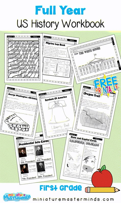 Free Printable First Grade Curriculum Book ⋆ Miniature Masterminds Life Skills For 1st Grade, First Grade History, Homeschooling First Grade, Homeschool 1st Grade, First Grade Homeschool, 1st Grade Homeschool, First Grade Curriculum, History Worksheets, Social Studies Curriculum