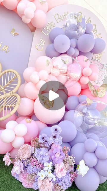 Butterfly Theme Backdrop, Baby Shower Butterfly Theme, Butterfly Baby Shower Theme, Butterfly Balloons, Little Butterfly, Butterfly Baby Shower, Butterfly Theme, Garden Theme, Butterfly Garden