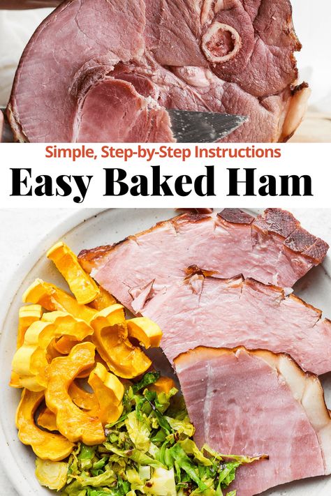 Ham Ala King, How To Bake A Bone In Ham In The Oven, Baked Ham In Oven Bag, How To Cook A Bone In Ham In The Oven, Bone In Ham Recipes Ovens, Whole Ham Recipes, Baked Ham Oven, Best Baked Ham Recipe, Bake A Ham