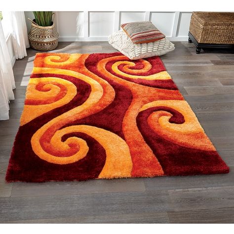 Finesse Swirl Shag Rug 70s Interior, Montgomery Ward, Plush Rug, Luxury Rug, Exquisite Rugs, Cute Pattern, Floor Coverings, Shag Rug, Contemporary Rug