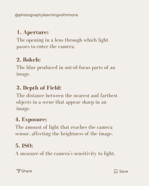 Photography Terminology, Photography Facts, Camera Basics, Photography Terms, Out Of Focus, Content Calendars, Photography Challenge, Photography 101, Depth Of Field